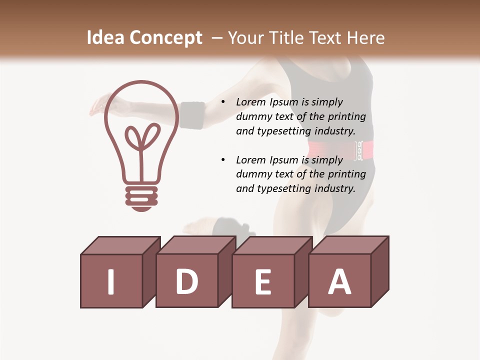 Erotic Instructor Jump PowerPoint Template