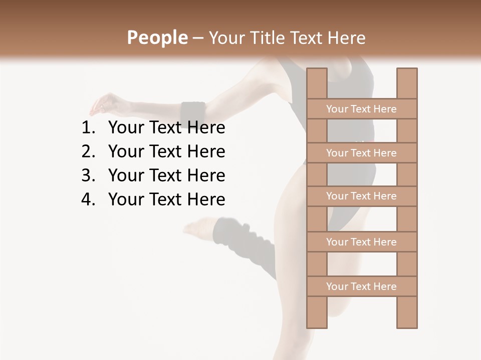 Erotic Instructor Jump PowerPoint Template