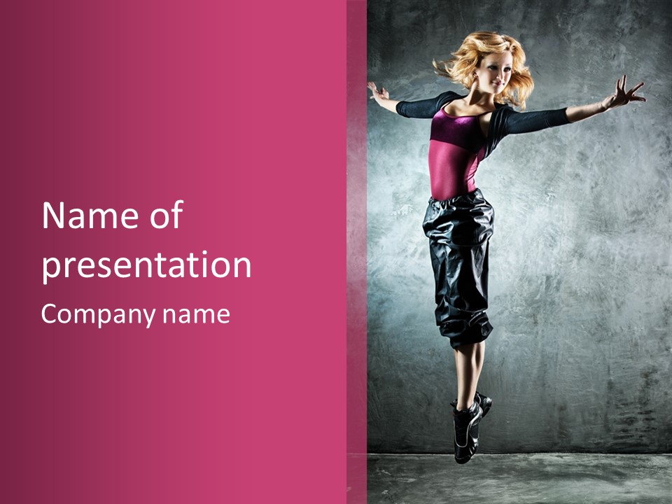 Dance Exercise Action PowerPoint Template