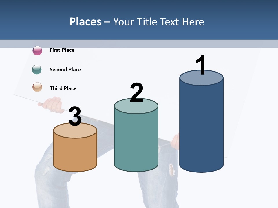 Caucasian Happy Teenager PowerPoint Template