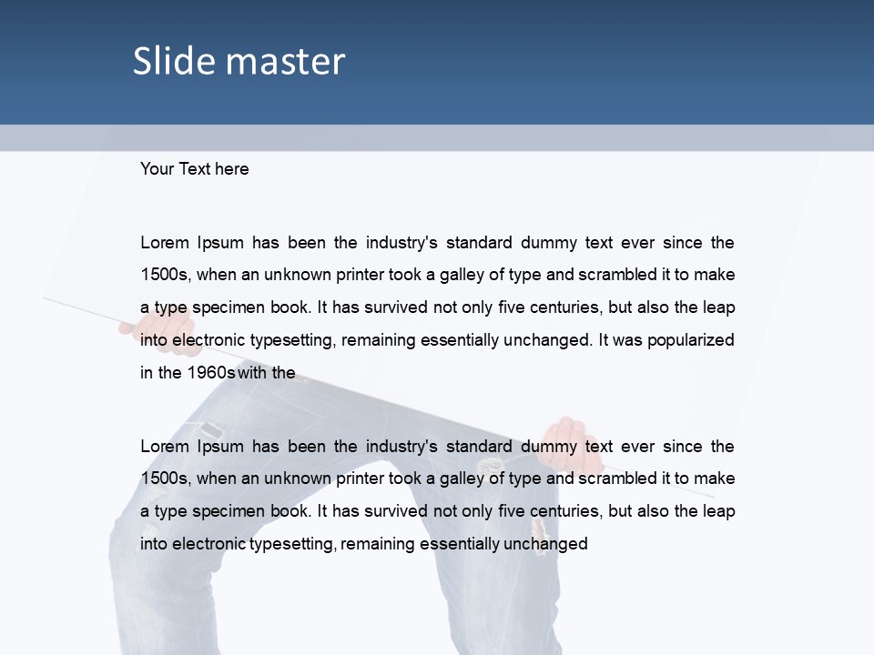 Caucasian Happy Teenager PowerPoint Template