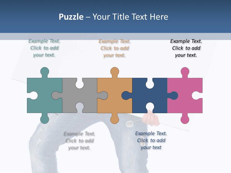 Caucasian Happy Teenager PowerPoint Template