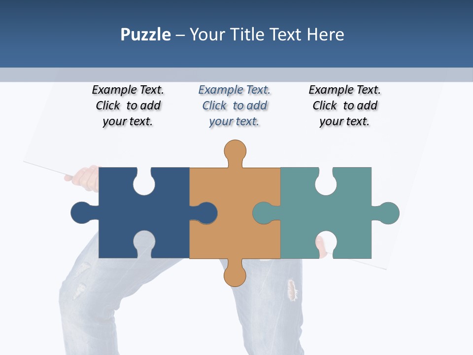 Caucasian Happy Teenager PowerPoint Template