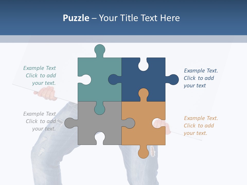 Caucasian Happy Teenager PowerPoint Template