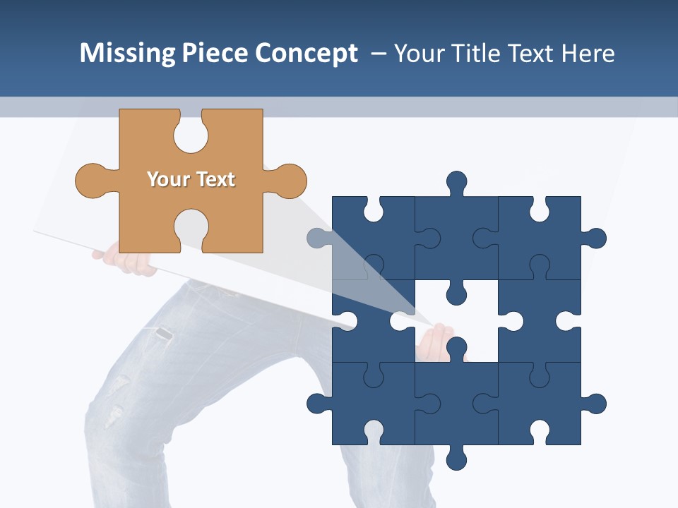 Caucasian Happy Teenager PowerPoint Template