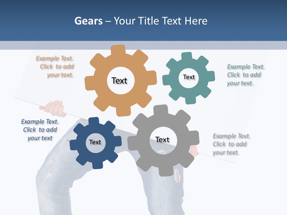 Caucasian Happy Teenager PowerPoint Template