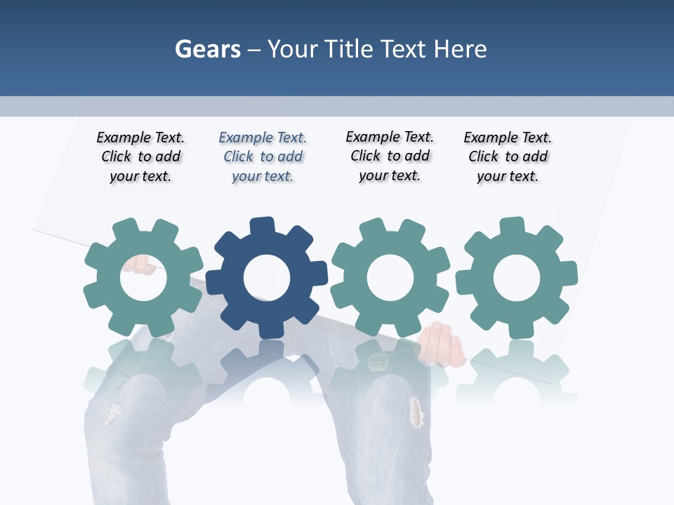 Caucasian Happy Teenager PowerPoint Template