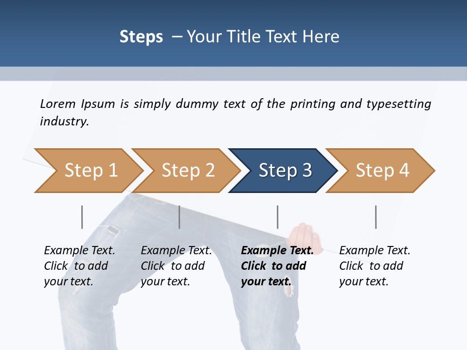 Caucasian Happy Teenager PowerPoint Template