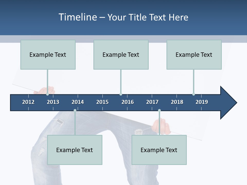 Caucasian Happy Teenager PowerPoint Template