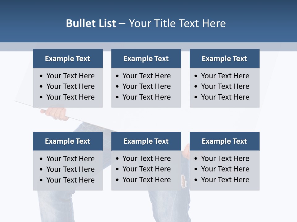 Caucasian Happy Teenager PowerPoint Template