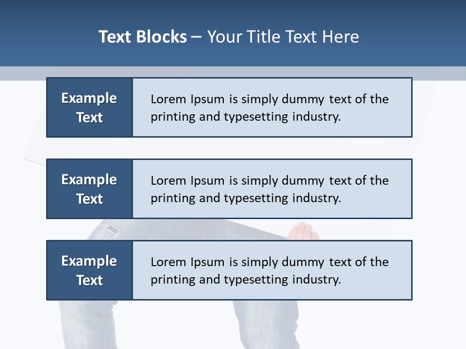 Caucasian Happy Teenager PowerPoint Template