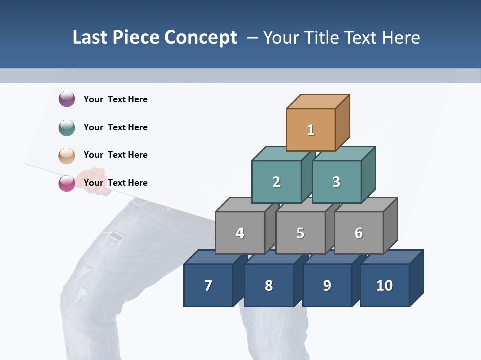 Caucasian Happy Teenager PowerPoint Template