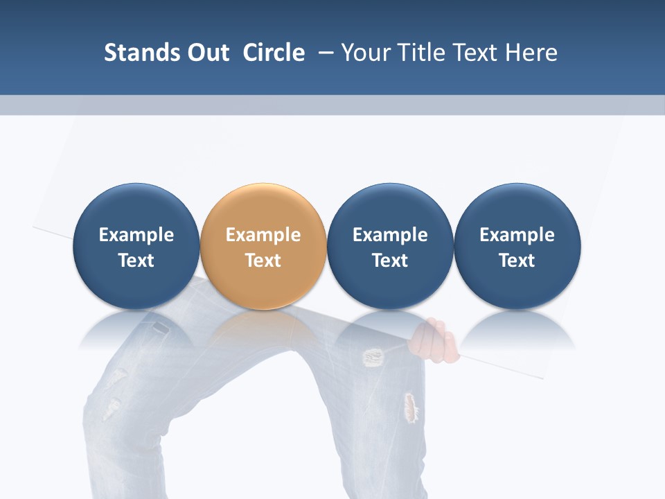 Caucasian Happy Teenager PowerPoint Template