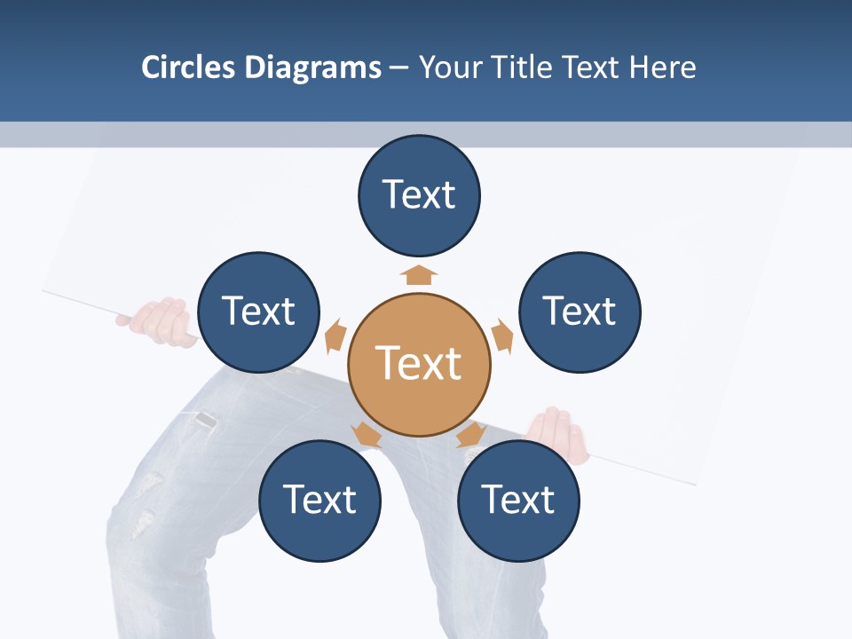 Caucasian Happy Teenager PowerPoint Template