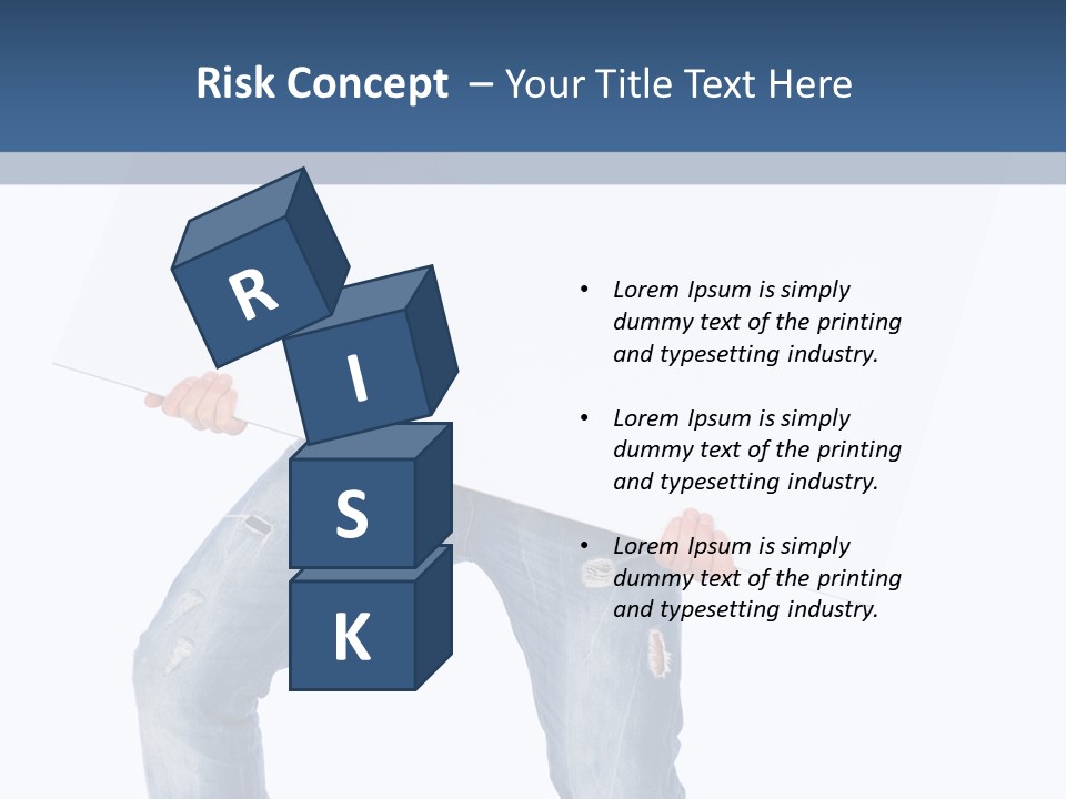 Caucasian Happy Teenager PowerPoint Template