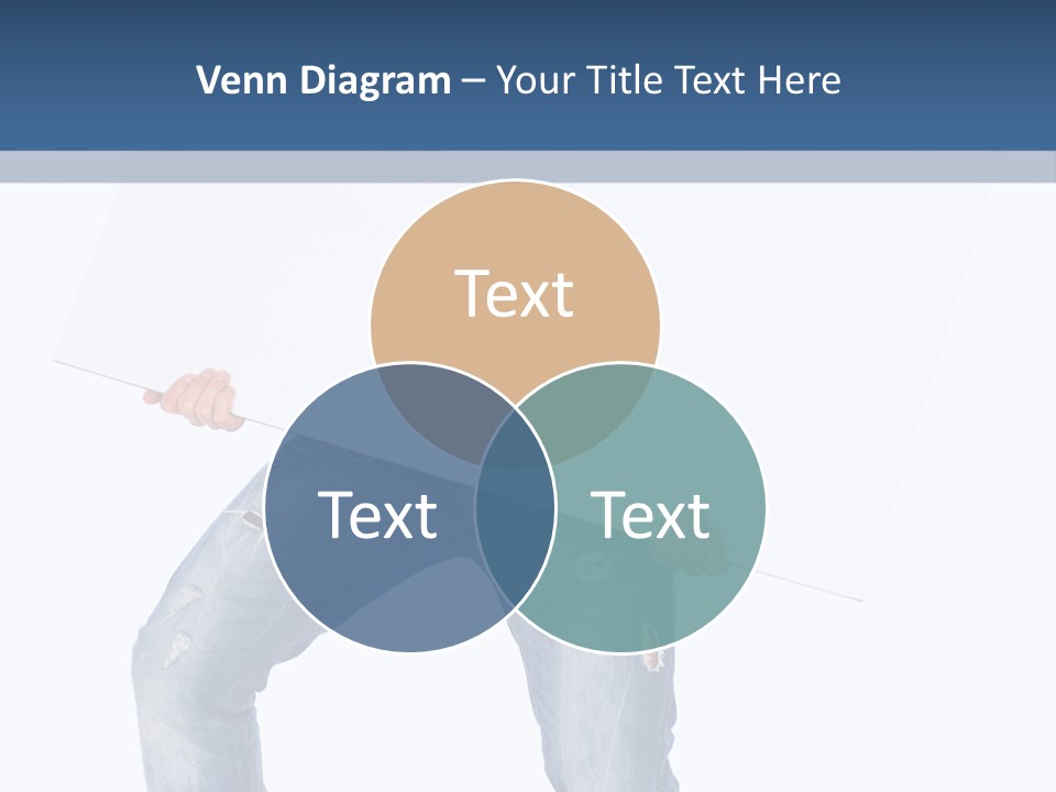 Caucasian Happy Teenager PowerPoint Template