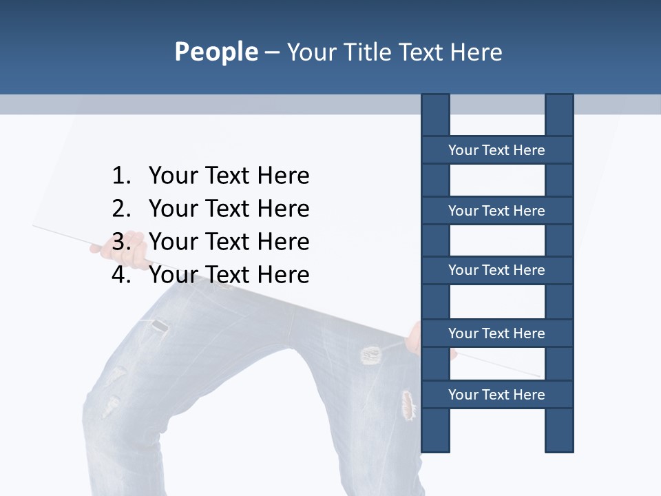 Caucasian Happy Teenager PowerPoint Template