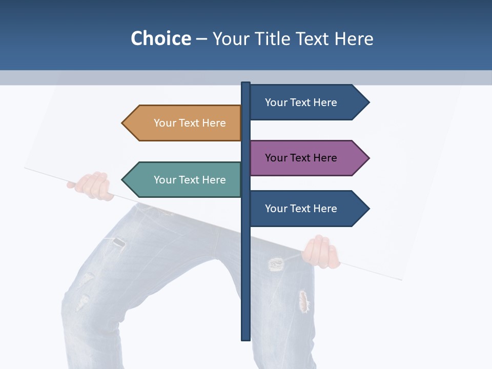 Caucasian Happy Teenager PowerPoint Template