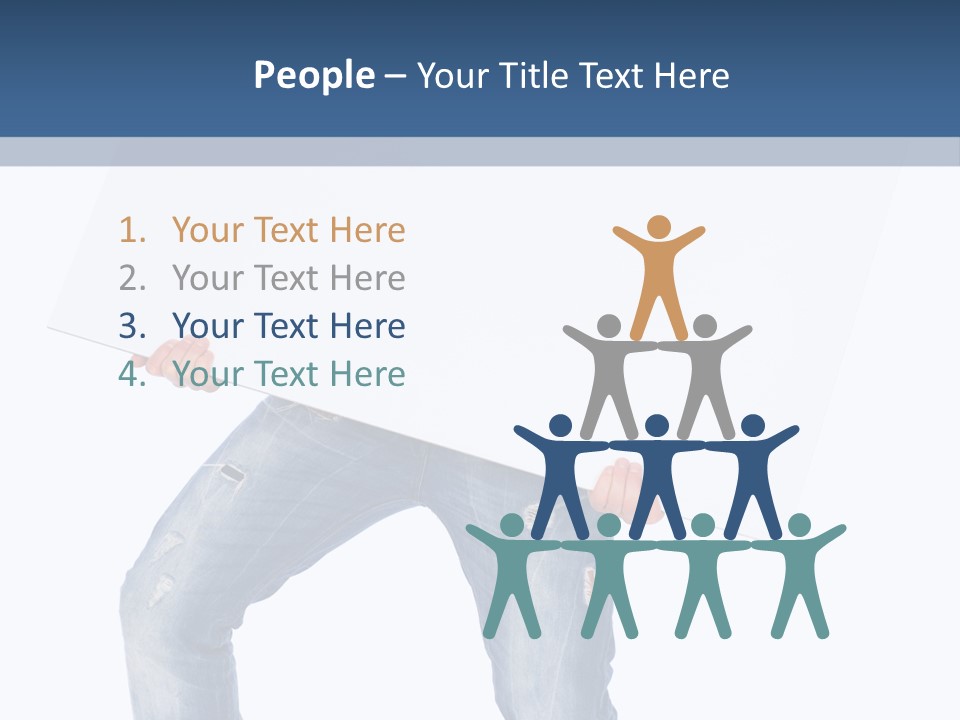 Caucasian Happy Teenager PowerPoint Template