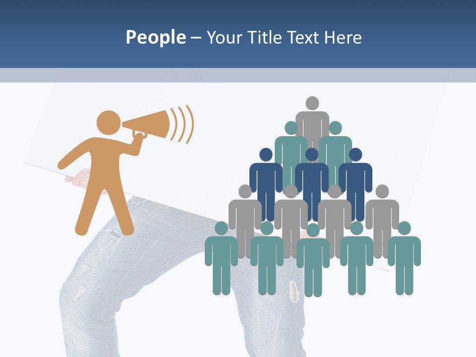 Caucasian Happy Teenager PowerPoint Template