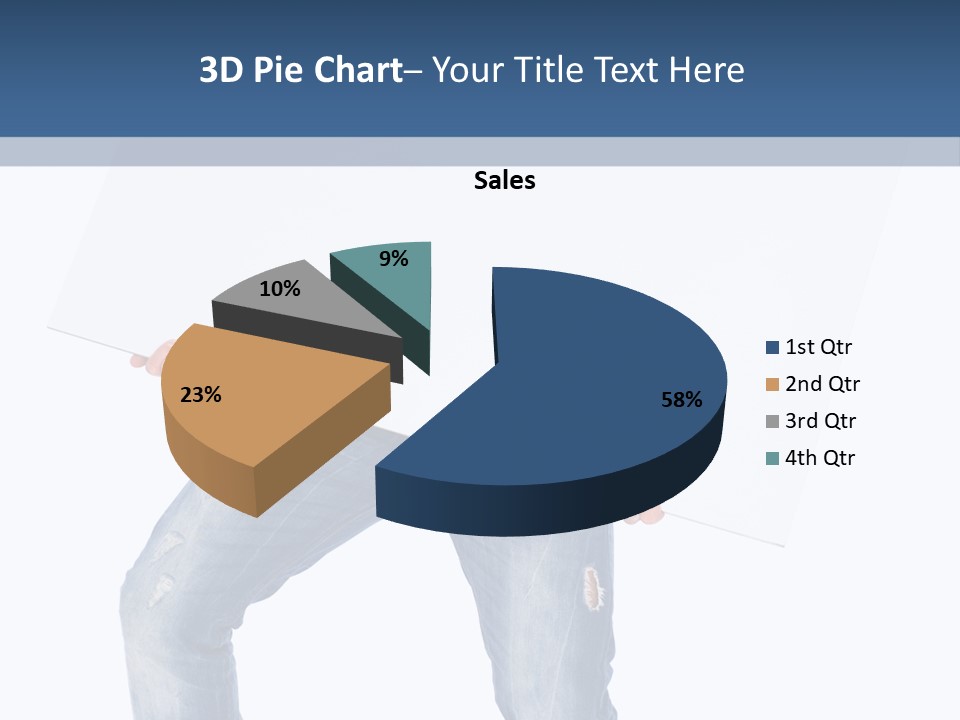 Caucasian Happy Teenager PowerPoint Template