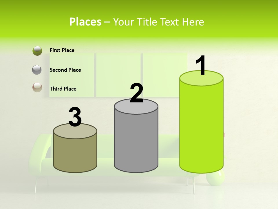 House Decor Settee PowerPoint Template