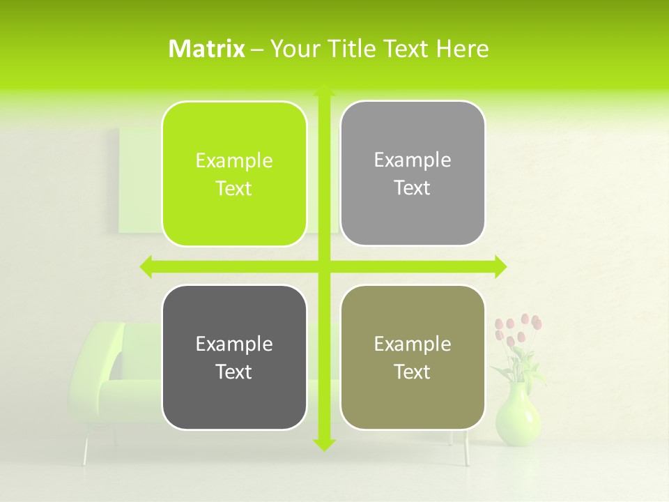 House Decor Settee PowerPoint Template