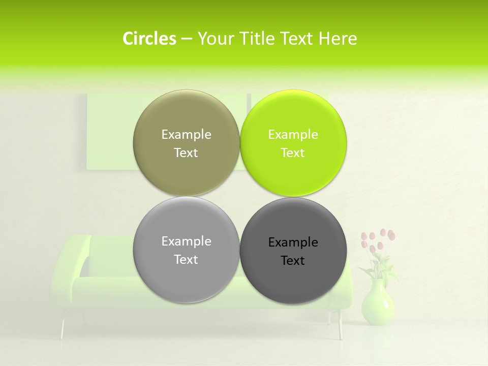 House Decor Settee PowerPoint Template