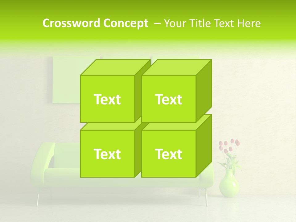 House Decor Settee PowerPoint Template