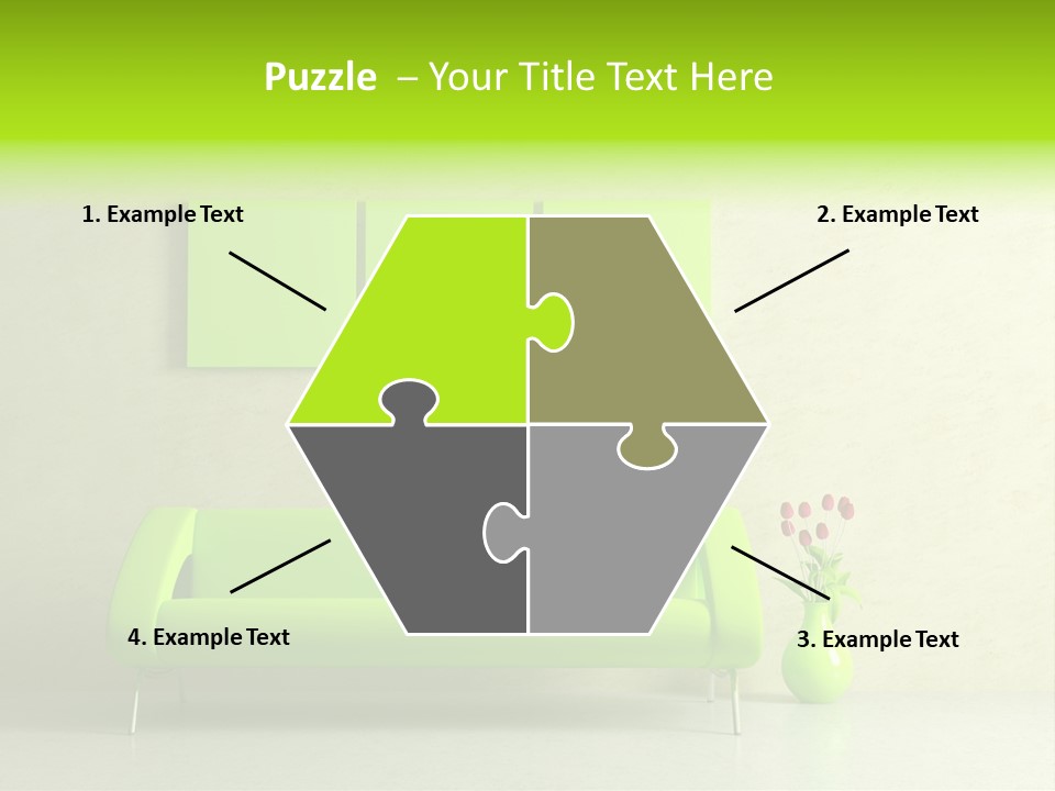 House Decor Settee PowerPoint Template