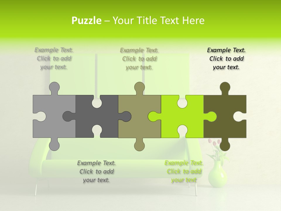 House Decor Settee PowerPoint Template