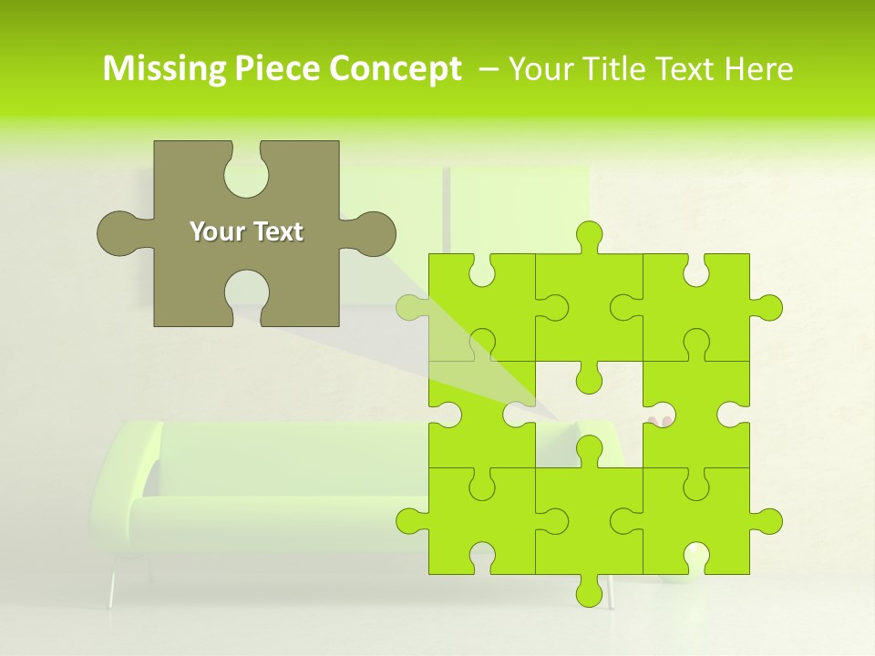 House Decor Settee PowerPoint Template