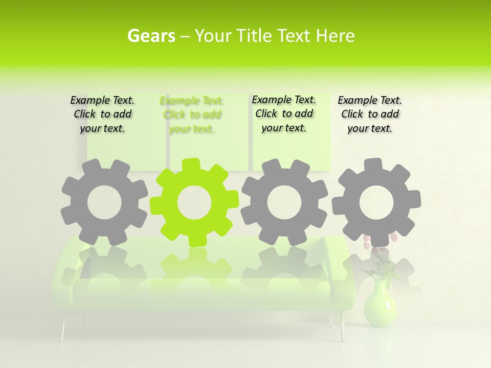 House Decor Settee PowerPoint Template