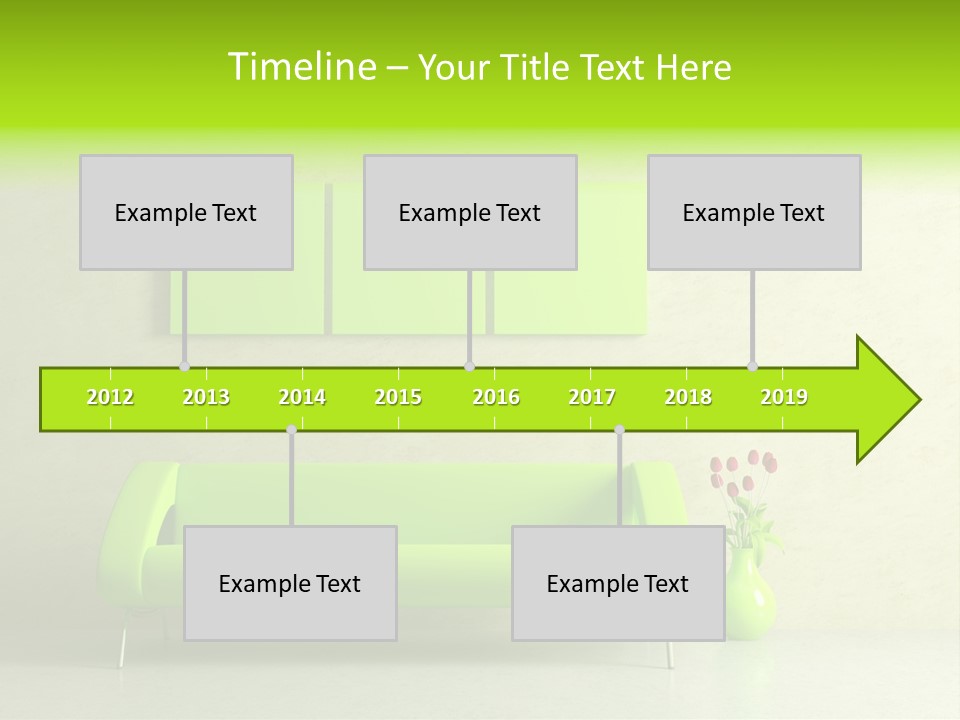 House Decor Settee PowerPoint Template
