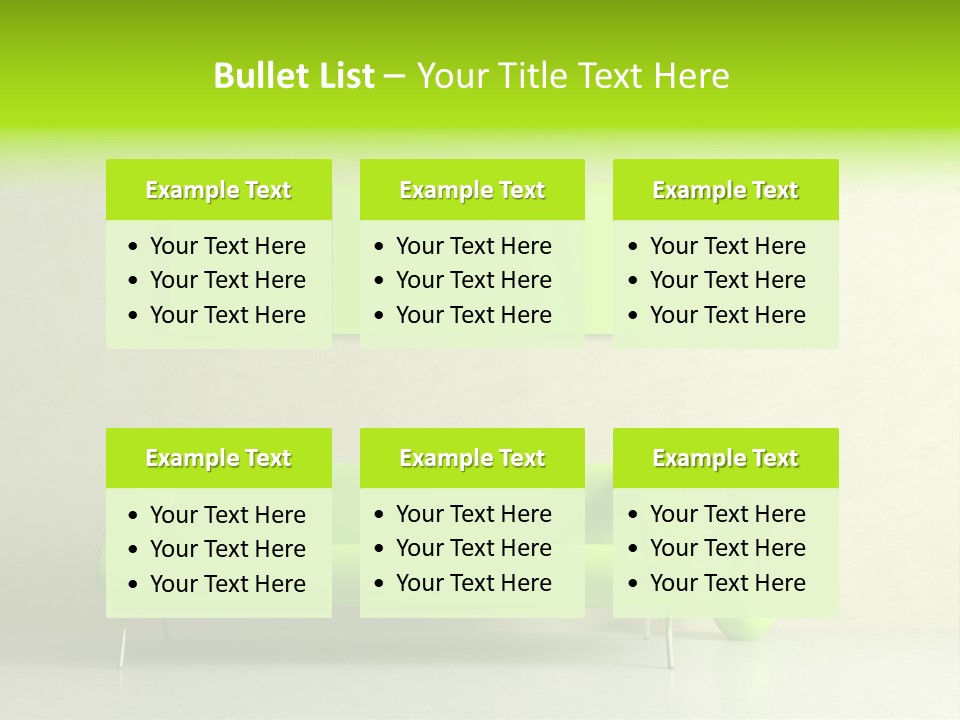 House Decor Settee PowerPoint Template