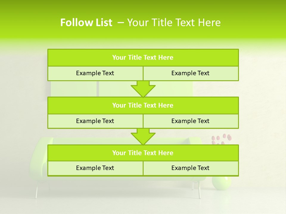 House Decor Settee PowerPoint Template