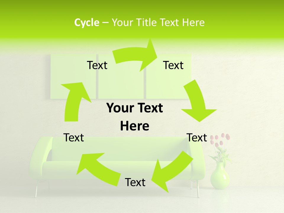 House Decor Settee PowerPoint Template