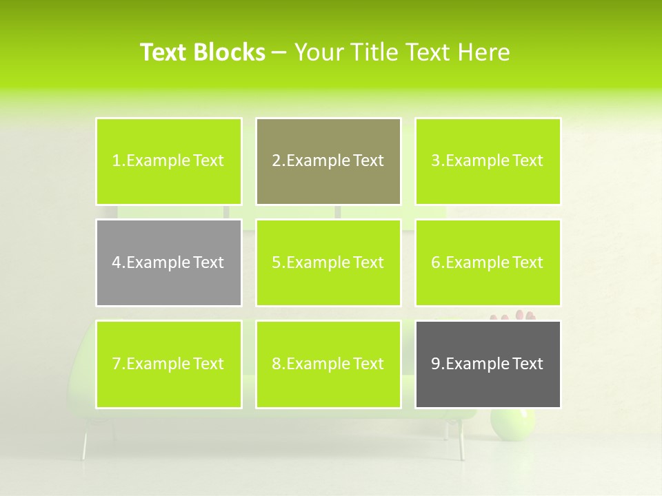 House Decor Settee PowerPoint Template