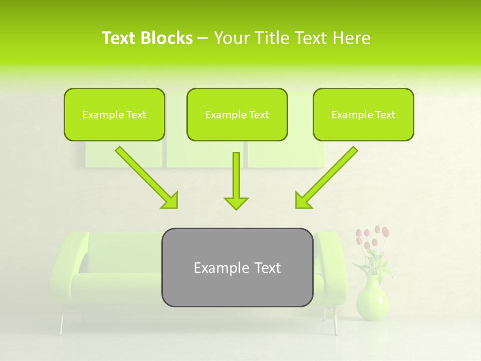 House Decor Settee PowerPoint Template