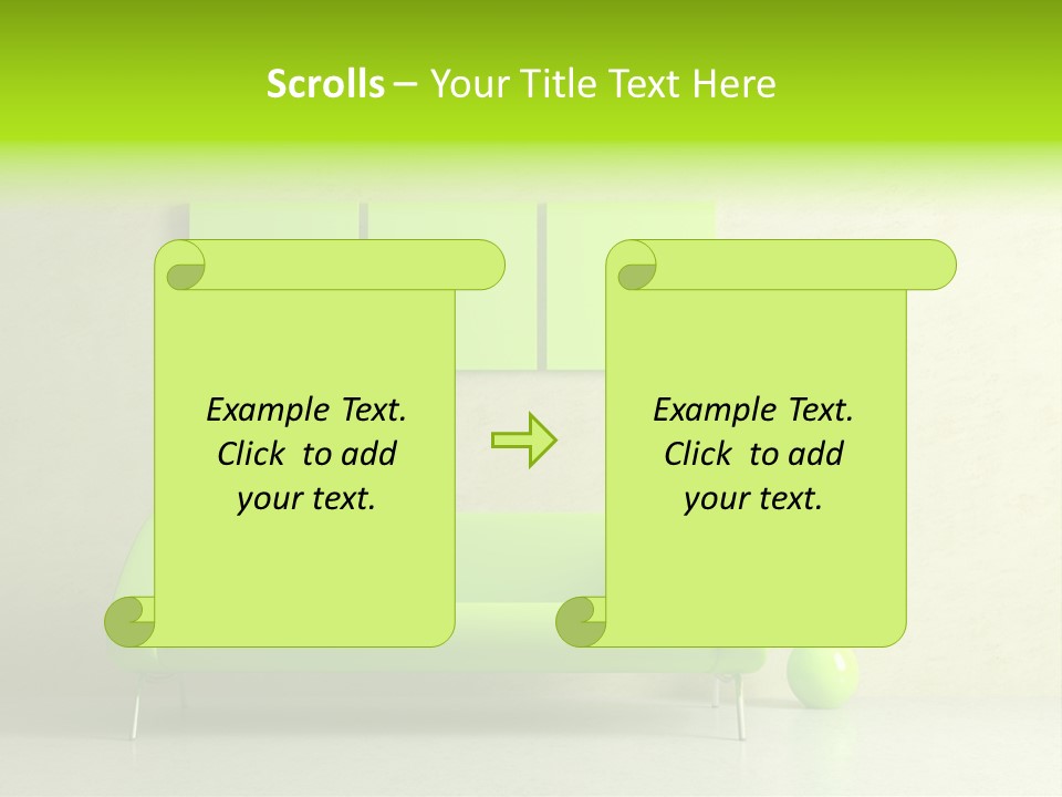 House Decor Settee PowerPoint Template