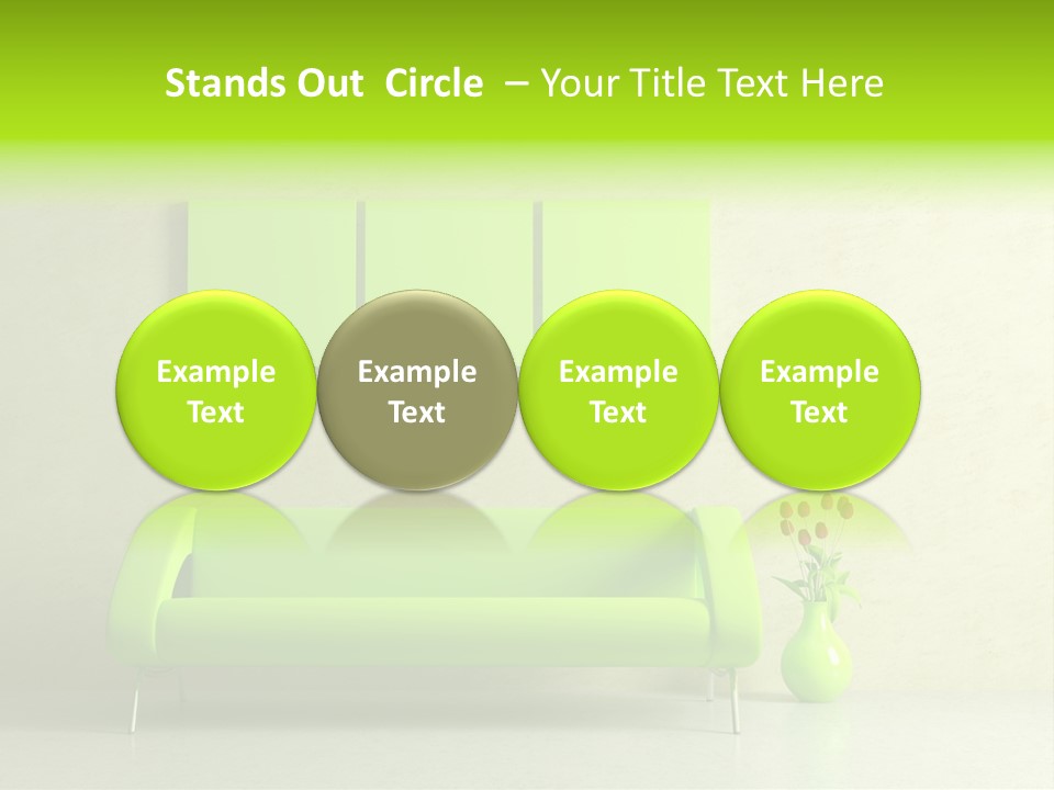 House Decor Settee PowerPoint Template