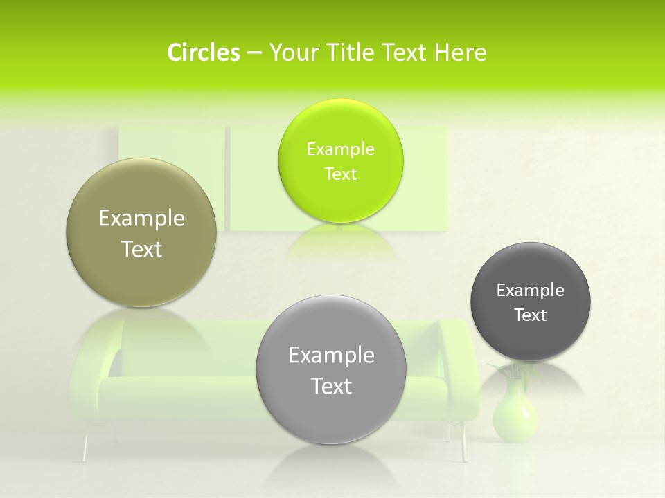 House Decor Settee PowerPoint Template