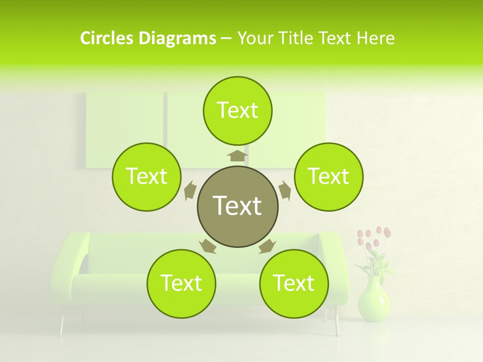 House Decor Settee PowerPoint Template