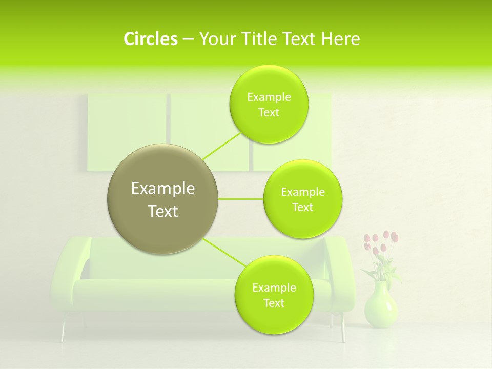 House Decor Settee PowerPoint Template