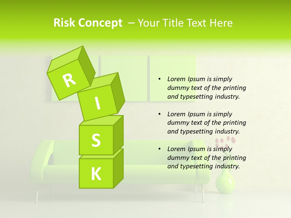 House Decor Settee PowerPoint Template