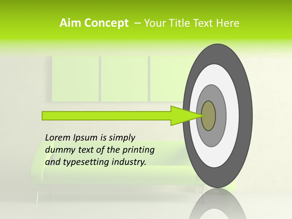 House Decor Settee PowerPoint Template