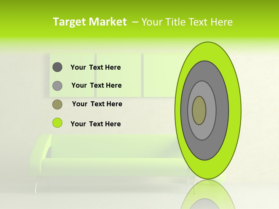 House Decor Settee PowerPoint Template