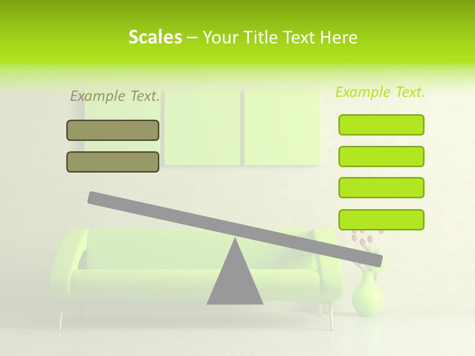 House Decor Settee PowerPoint Template
