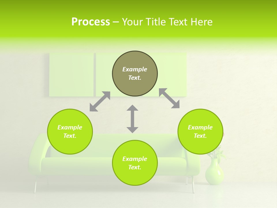House Decor Settee PowerPoint Template