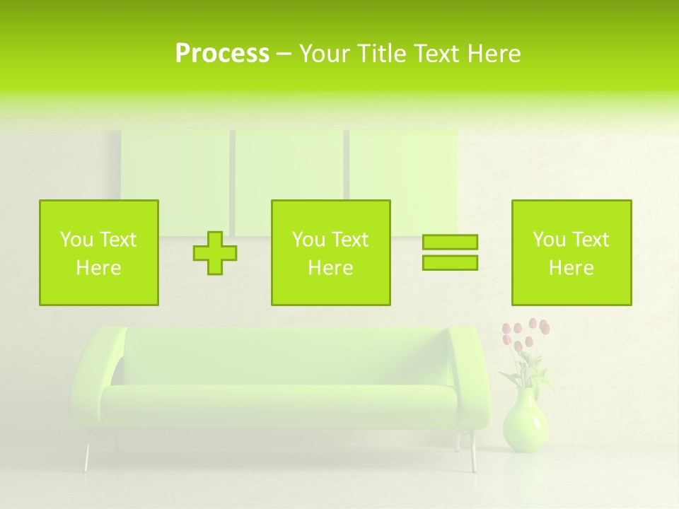 House Decor Settee PowerPoint Template